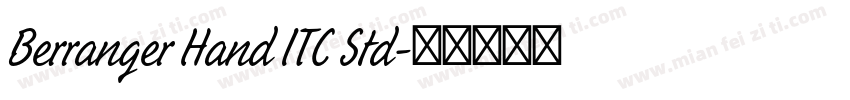 Berranger Hand ITC Std字体转换